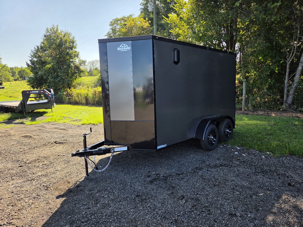 2027 Rock Solid Cargo 6x12 7k Enclosed w/ Blackout Package, 7' Interior Height, Polycore Metal and S