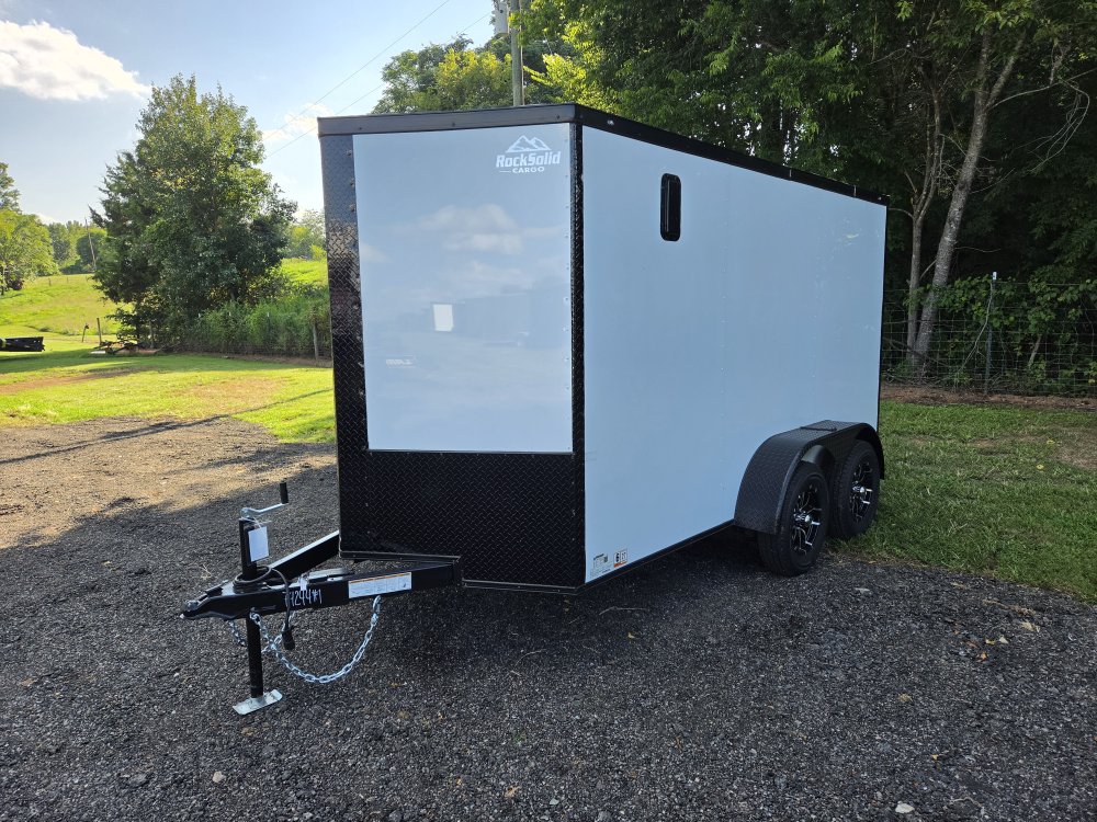 2026 Rock Solid Cargo 6x12 7k Enclosed w/ Blackout Package, Polycore Metal and Semi-Screwless Upgrad