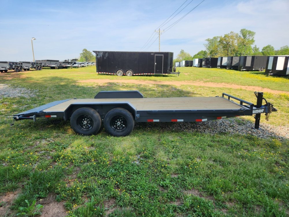 2027 Lamar 83x20 14k Equipment Hauler w/ Slide-In Ramps and Rear Support Jacks