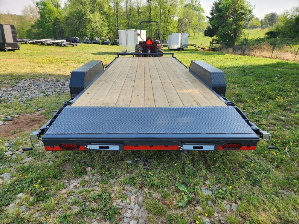 2027 Lamar 83x20 14k Equipment Hauler w/ Slide-In Ramps and Rear Support Jacks