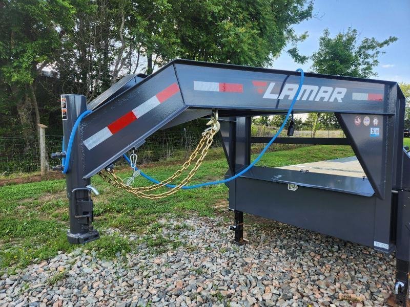 2026 Lamar Trailers 102x26 21k Gooseneck Deckover Tilt w/ Side-Mount Toolbox, Upgraded Tires, 6 D Ri