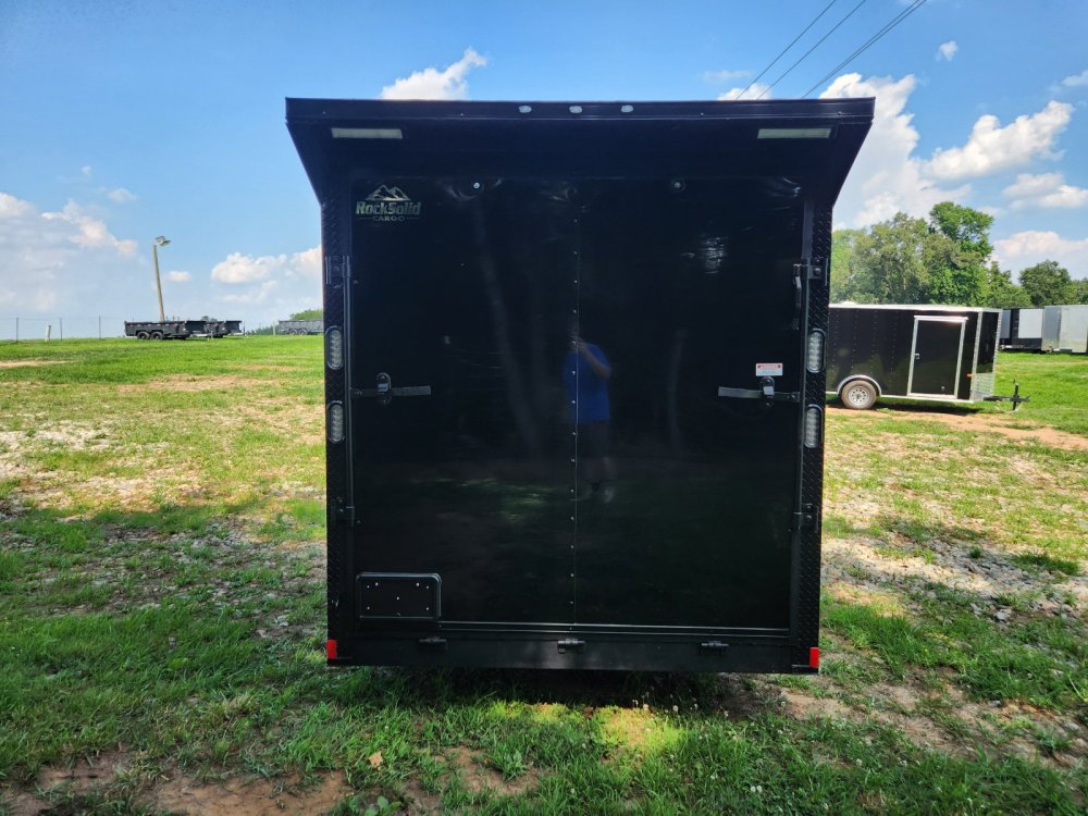 2026 Rock Solid Cargo 7x16 7k Enclosed w/ Blackout Special Package, (.080) Polycore Metal Upgrade, S