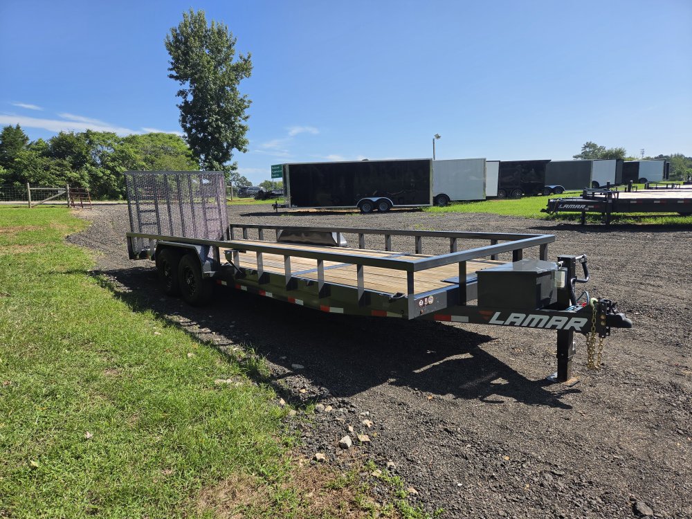 2027 Lamar 83x24 14k Utility w/ Tool Box, 5' HD Gate and Winch Plate