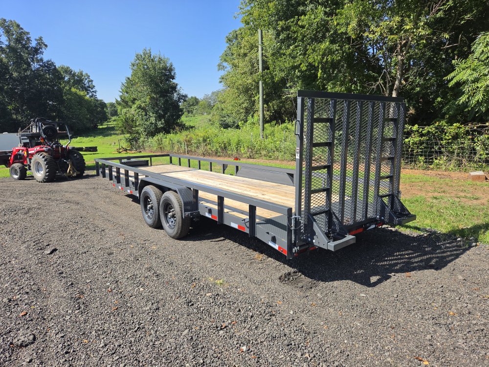 2027 Lamar 83x24 14k Utility w/ Tool Box, 5' HD Gate and Winch Plate