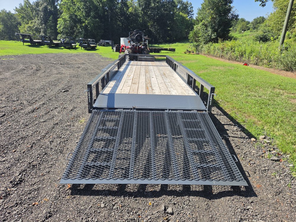2027 Lamar 83x24 14k Utility w/ Tool Box, 5' HD Gate and Winch Plate