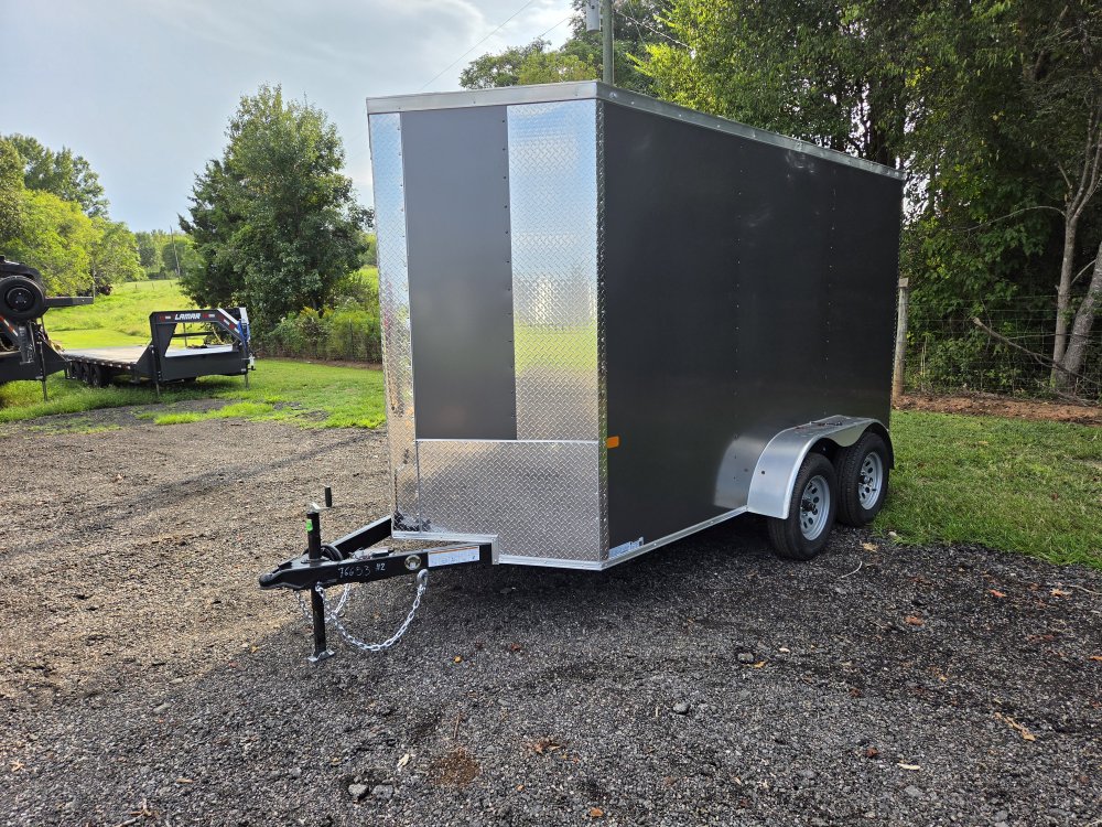 2027 Rock Solid Cargo 6X12 7k Enclosed w/ 7' Interior Height, (.080) Polycore Metal and Semi-Screwle