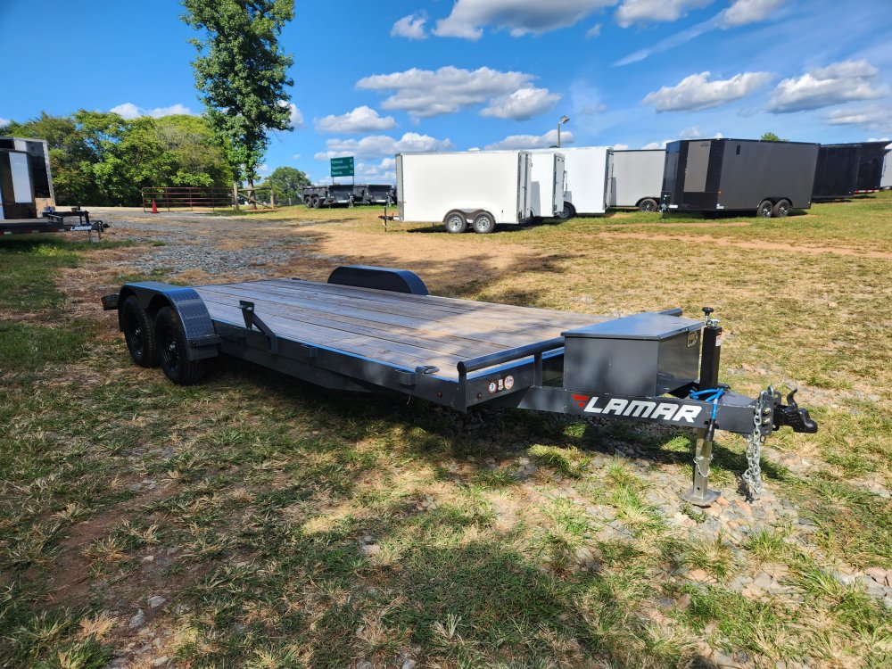 2025 Lamar Trailers 83x20 7k Car Hauler w/ Toolbox and Winch Plate