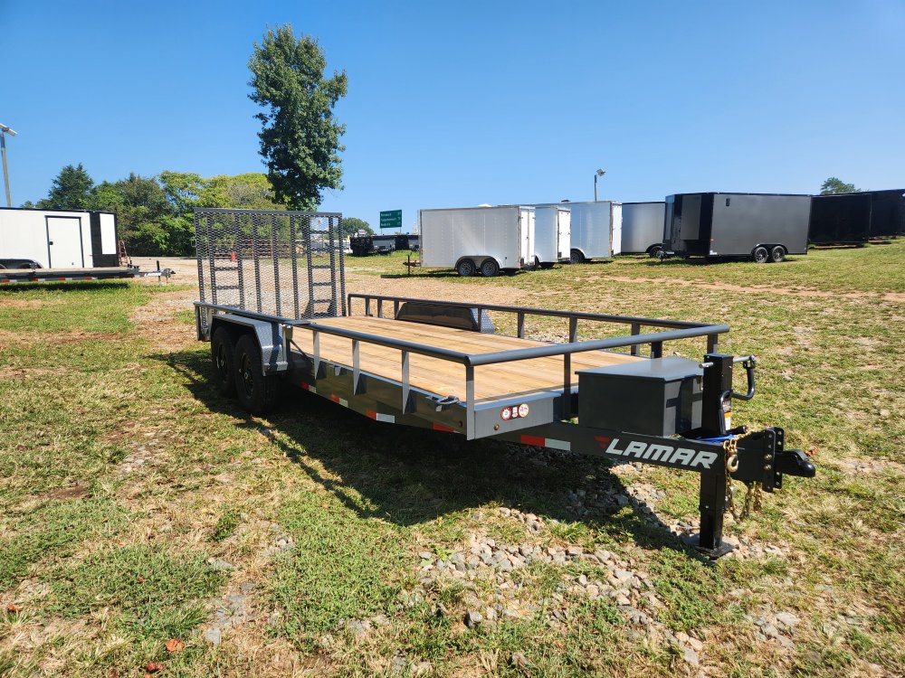 2026 Lamar Trailers 83x20 14k Utility w/ Toolbox and 5' HD Gate