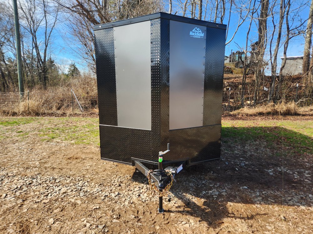 2026 Rock Solid Cargo 7x14 7k Enclosed w/ Blackout Special Package, (.080) Polycore Metal Upgrade, S