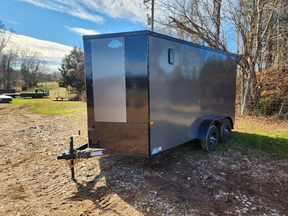 2026 Rock Solid Cargo 7x14 7k Enclosed w/ Blackout Special Package, (.080) Polycore Metal Upgrade, S