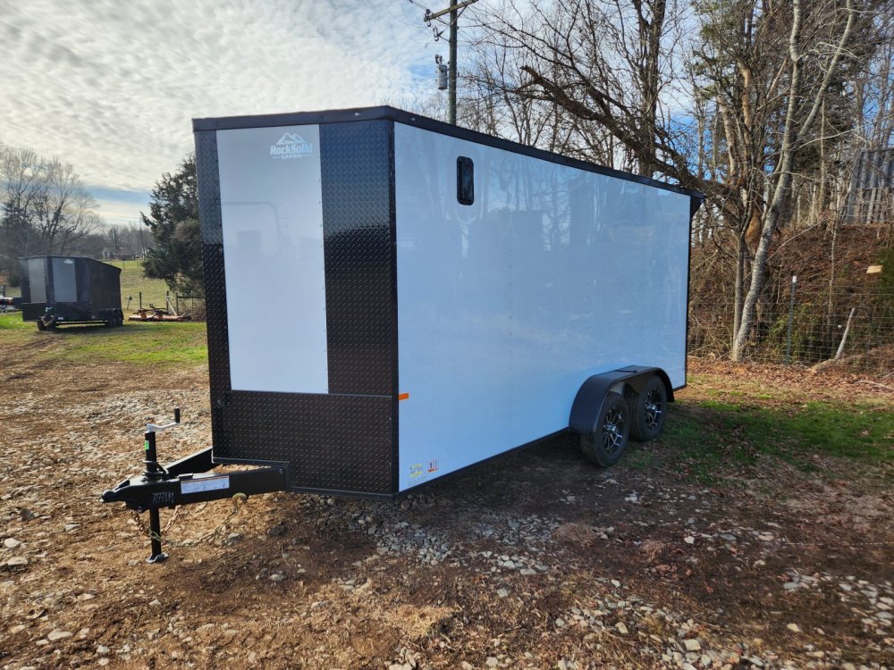 2026 Rock Solid Cargo 7x16 7k Enclosed w/ Blackout Special Package, 7' Interior Height, (.080) Polyc