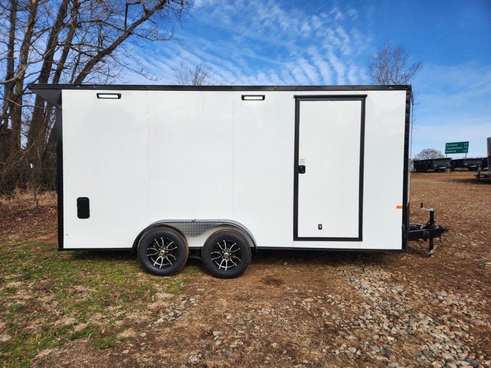 2026 Rock Solid Cargo 7x16 7k Enclosed w/ Blackout Special Package, 7' Interior Height, (.080) Polyc