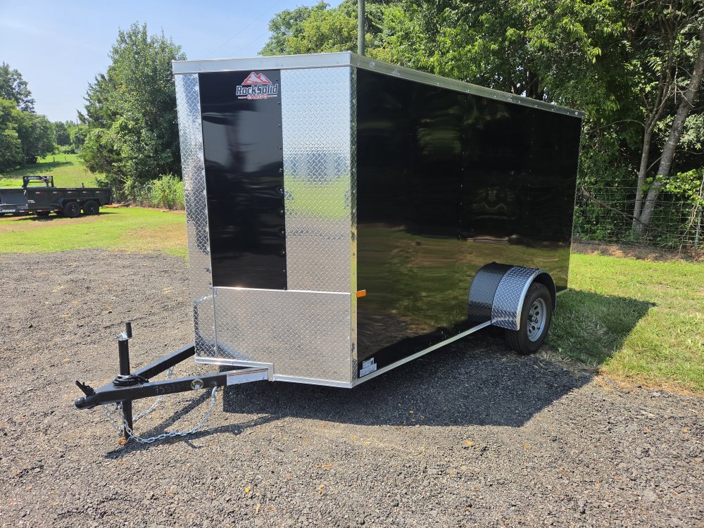 2027 Rock Solid Cargo 6x12 Single Axle Enclosed w/ Polycore Metal Upgrade and Semi-Screwless Upgrade