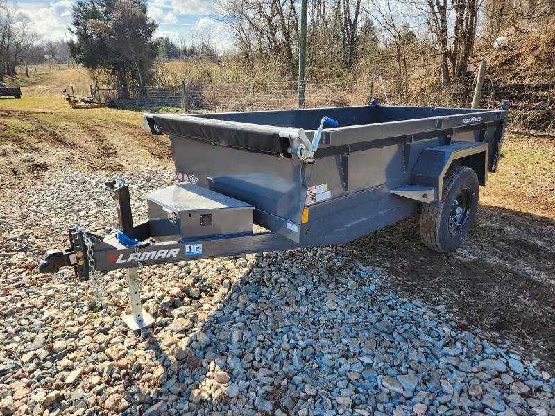 2025 Lamar 5x10 7k Single Axle Dump w/ Spreader Gate and 18" Sides