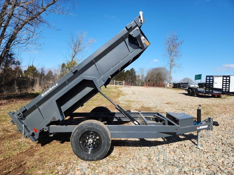 2025 Lamar 5x10 7k Single Axle Dump w/ Spreader Gate and 18" Sides