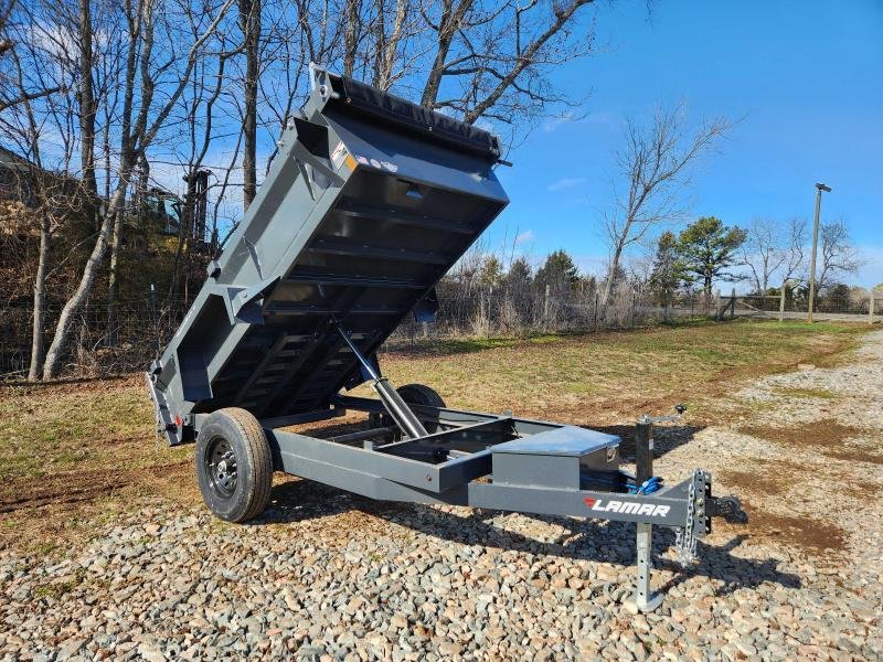 2025 Lamar 5x10 7k Single Axle Dump w/ Spreader Gate and 18" Sides