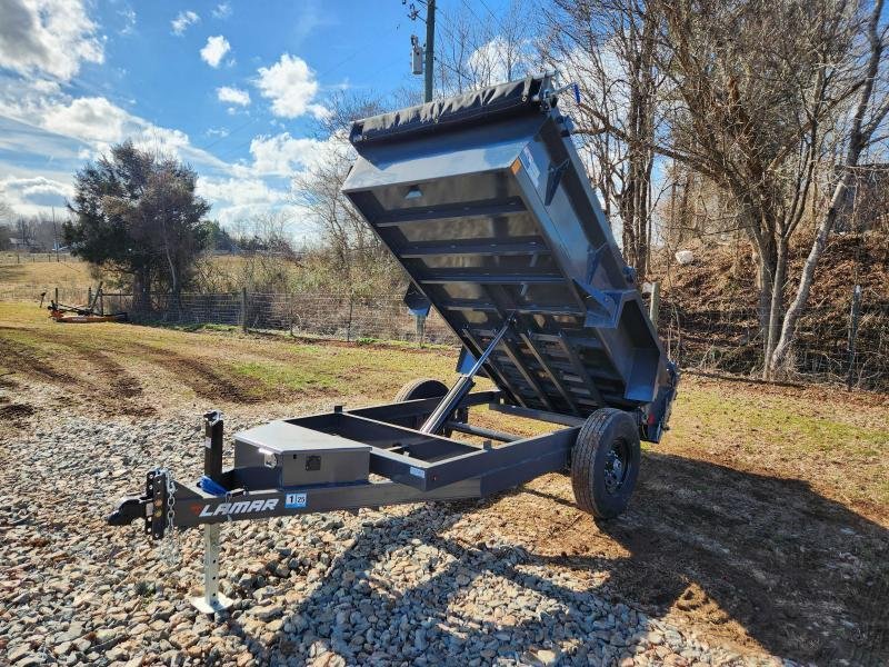2025 Lamar 5x10 7k Single Axle Dump w/ Spreader Gate and 18" Sides