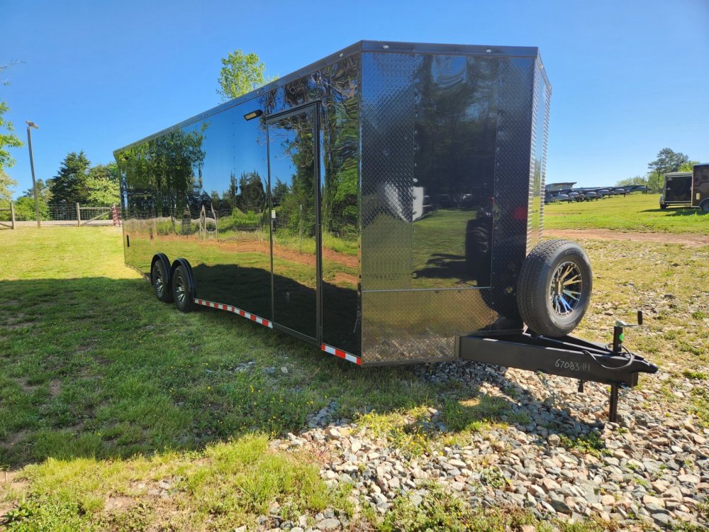 2026 Rock Solid 8.5x28 14k Enclosed w/ Blackout Special Package, (.080) Polycore Metal Upgrade, Semi