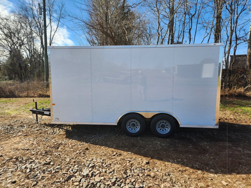 2026 Rock Solid 8.5x16 10k Enclosed w/ Polycore Metal Upgrade, Extended Tongue and 7' Interior