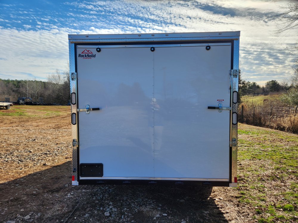 2026 Rock Solid 8.5x16 10k Enclosed w/ Polycore Metal Upgrade, Extended Tongue and 7' Interior