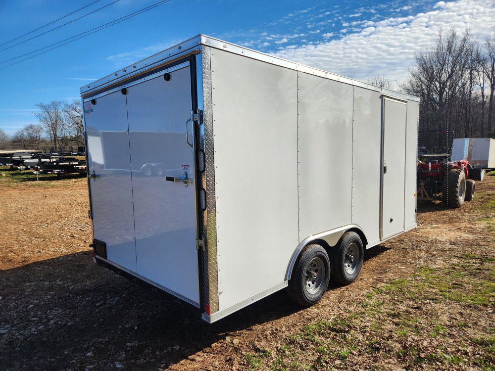 2026 Rock Solid 8.5x16 10k Enclosed w/ Polycore Metal Upgrade, Extended Tongue and 7' Interior