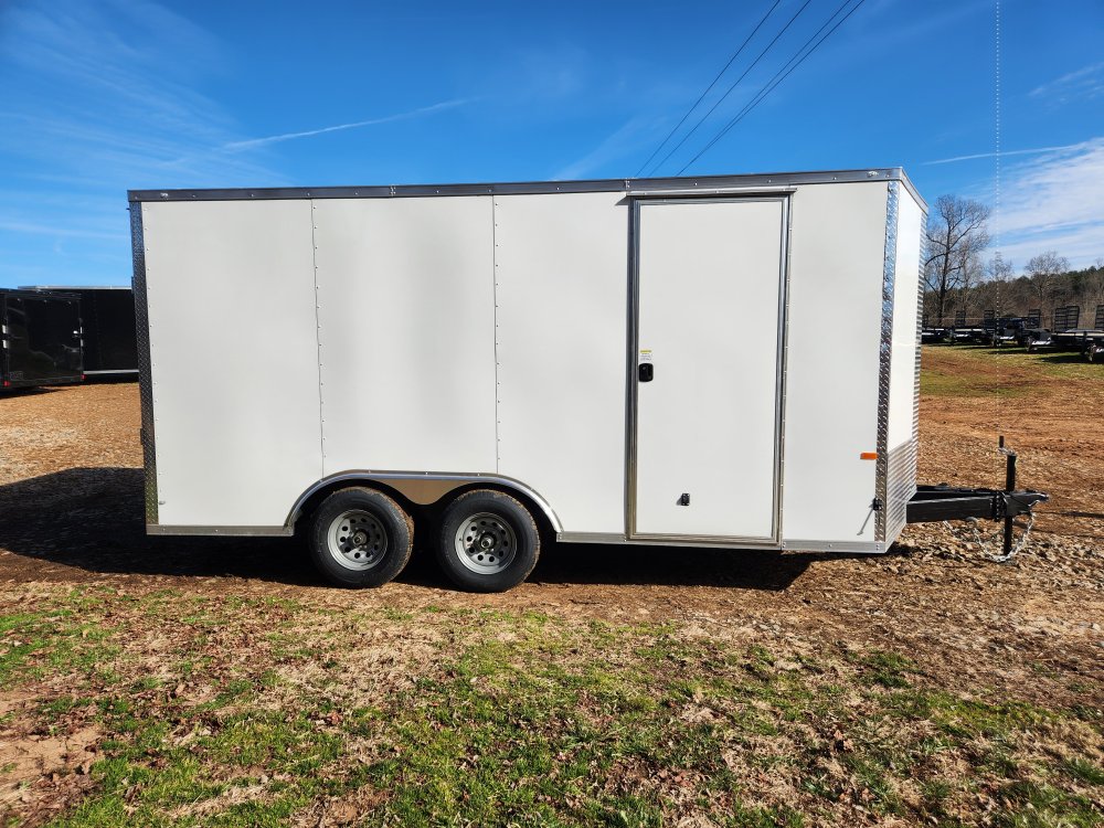 2026 Rock Solid 8.5x16 10k Enclosed w/ Polycore Metal Upgrade, Extended Tongue and 7' Interior