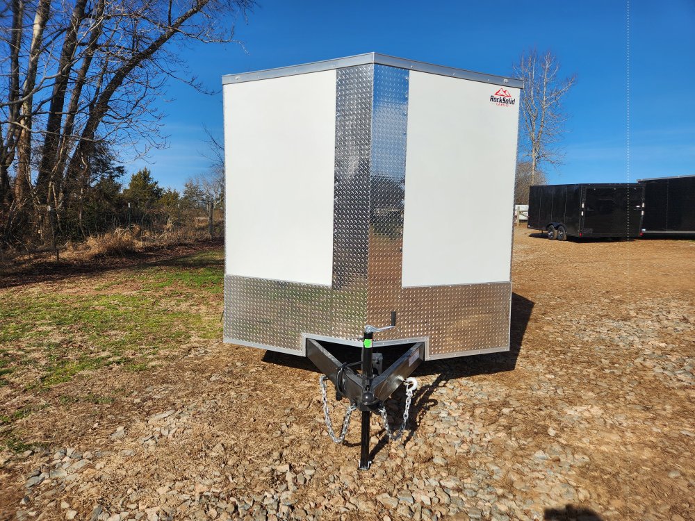 2026 Rock Solid 8.5x16 10k Enclosed w/ Polycore Metal Upgrade, Extended Tongue and 7' Interior