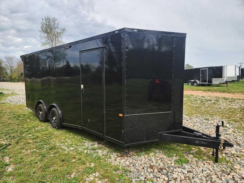 2026 Rock Solid Cargo 8.5x20 10k Enclosed w/ Blackout Package, Escape Door, Polycore Metal, Semi-Scr