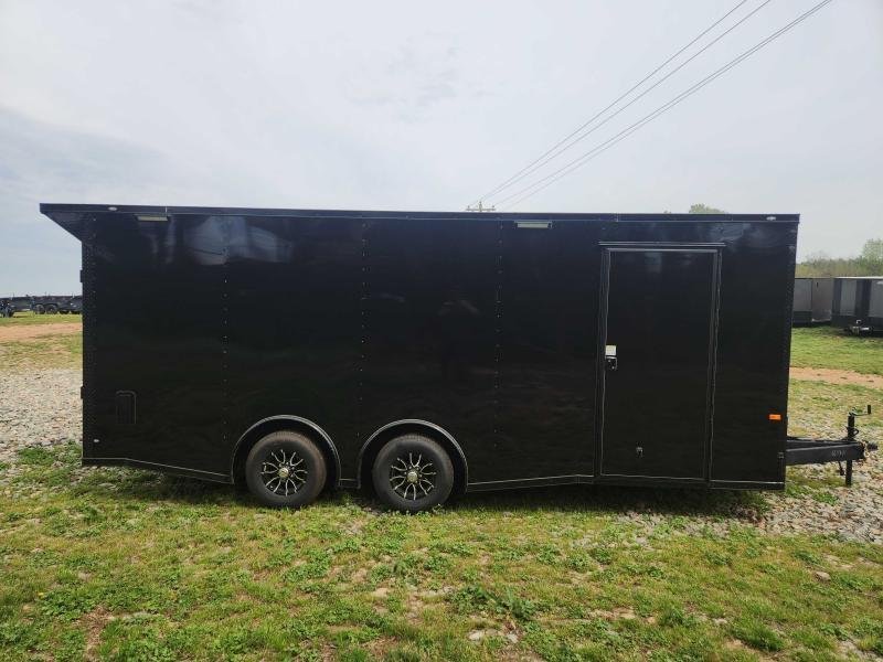 2026 Rock Solid Cargo 8.5x20 10k Enclosed w/ Blackout Package, Escape Door, Polycore Metal, Semi-Scr