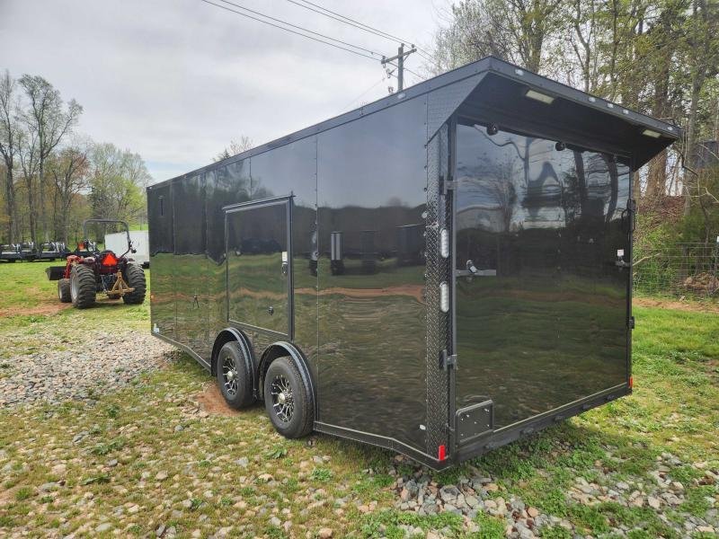 2026 Rock Solid Cargo 8.5x20 10k Enclosed w/ Blackout Package, Escape Door, Polycore Metal, Semi-Scr