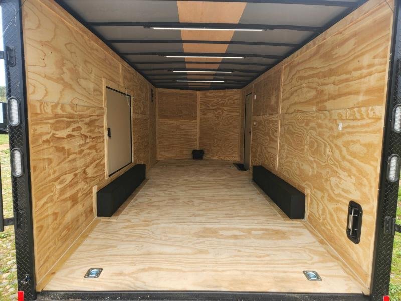 2026 Rock Solid Cargo 8.5x20 10k Enclosed w/ Blackout Package, Escape Door, Polycore Metal, Semi-Scr