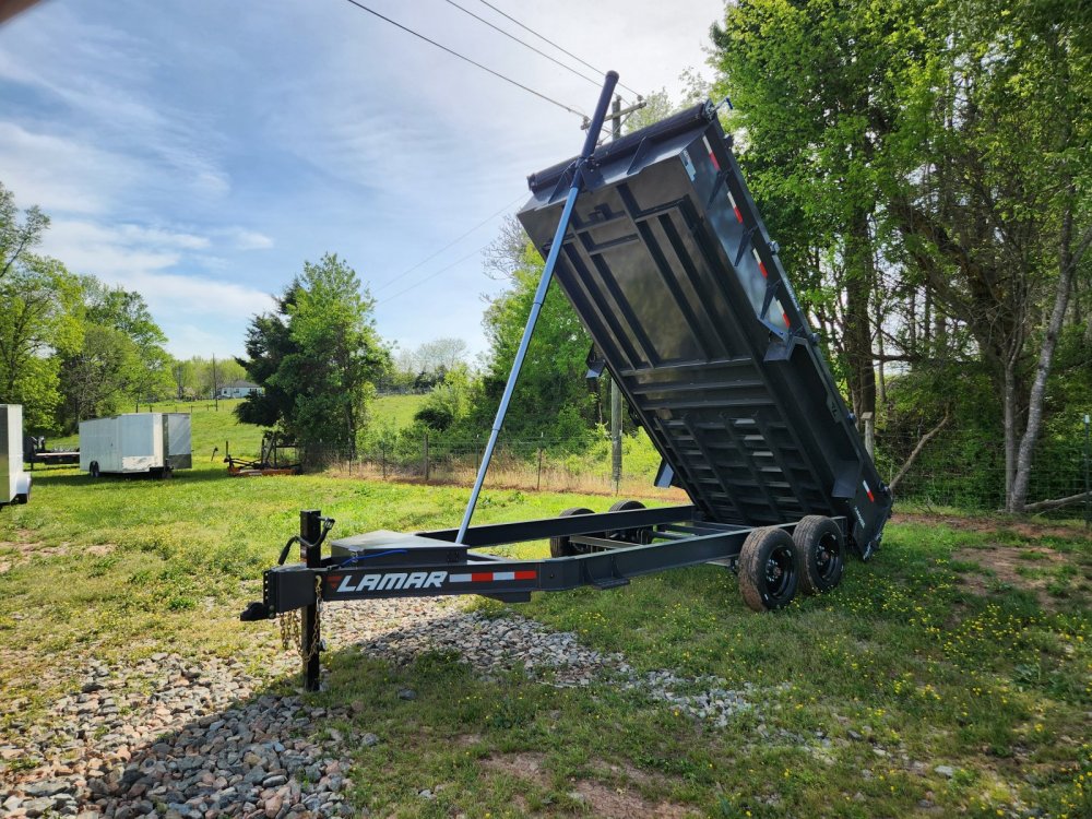 2025 Lamar 7X16 16K Telescopic Dump w/ 24" Sides