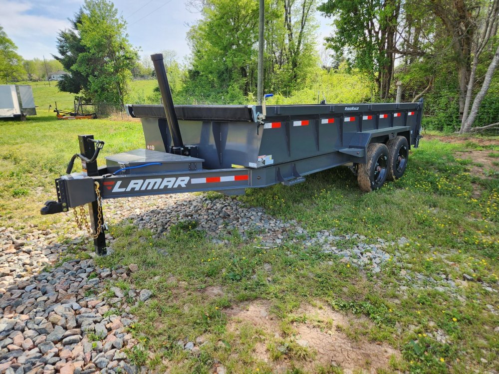 2025 Lamar 7X16 16K Telescopic Dump w/ 24" Sides