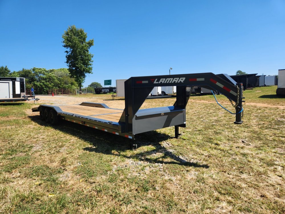 2026 Lamar 102x32 21k Gooseneck Equipment Hauler w/ Slide-In Ramps
