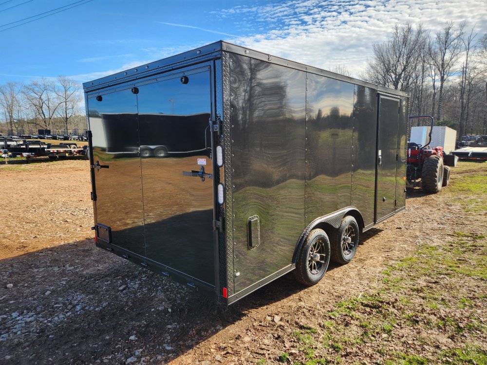 2026 Rock Solid Cargo 8.5x16 7k Enclosed w/ Blackout Special Package, Semi-Screwless Upgrade, Polyco
