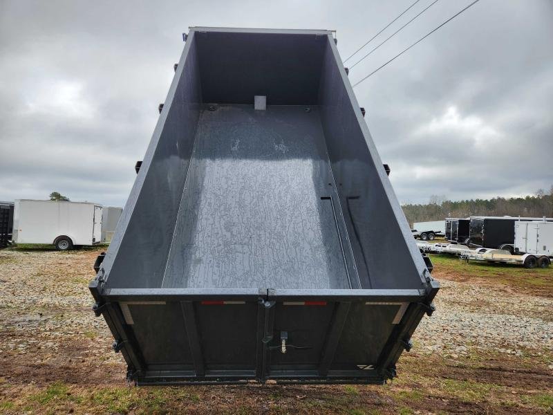2025 Lamar Trailers 7x16 21k Telescopic Dump w/ Wireless Remote, Solar Charger, 2 Batteries and 48" 