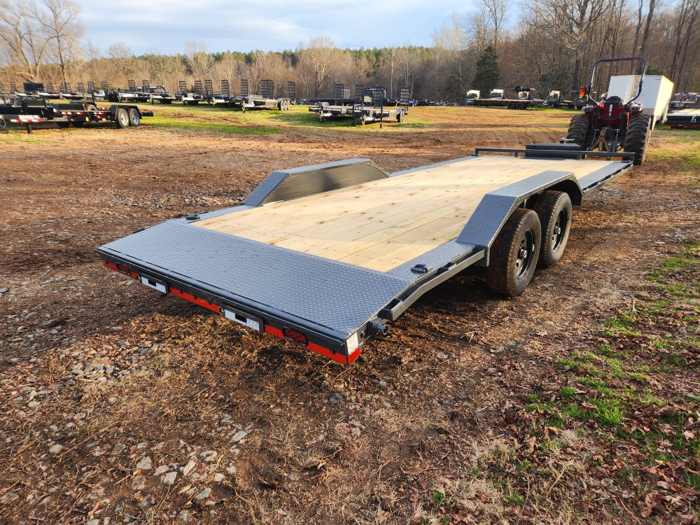 2026 Lamar 102x22 10k Car Hauler w/ Drive-Over Fenders, Toolbox, Winch Plate and Rear Support Stands