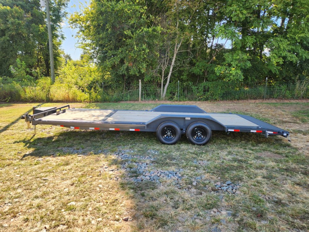 2026 Lamar Trailers 102X24 10k Car Hauler w/ Drive Over Fenders, Toolbox, Winch Plate and Rear Suppo