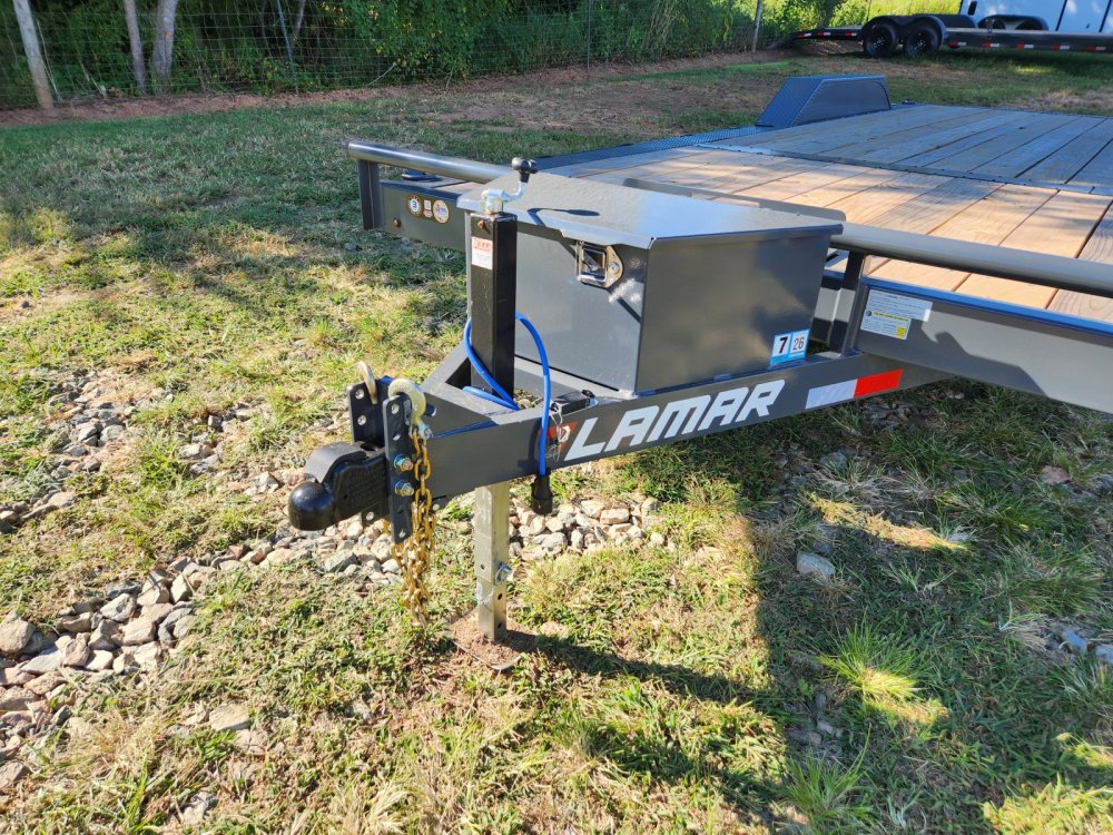 2026 Lamar Trailers 102X24 10k Car Hauler w/ Drive Over Fenders, Toolbox, Winch Plate and Rear Suppo