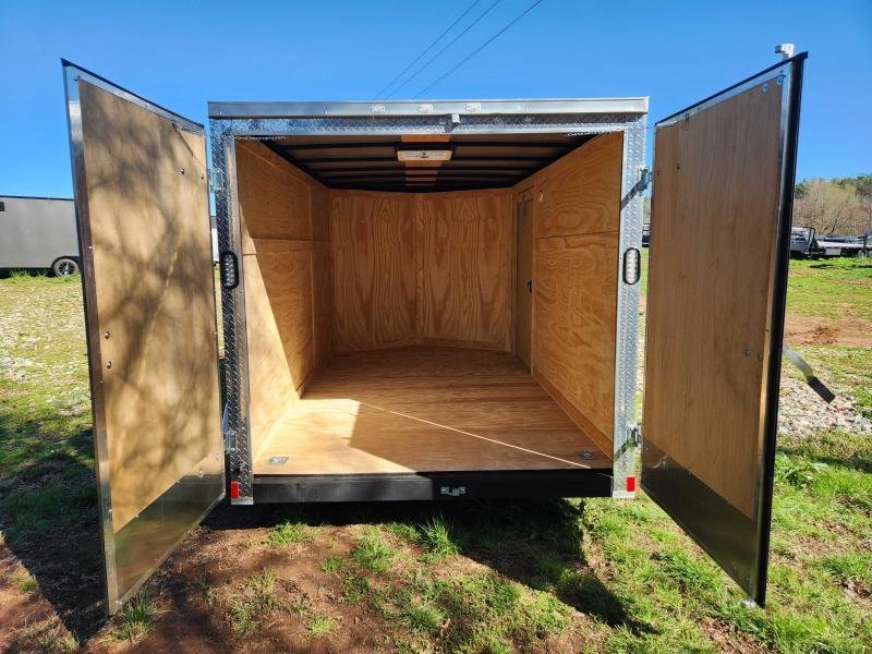 2025 Rock Solid Cargo 7x12 7k Enclosed w/ Polycore (.080) Metal, 6' 6" Interior Height and Barn Door