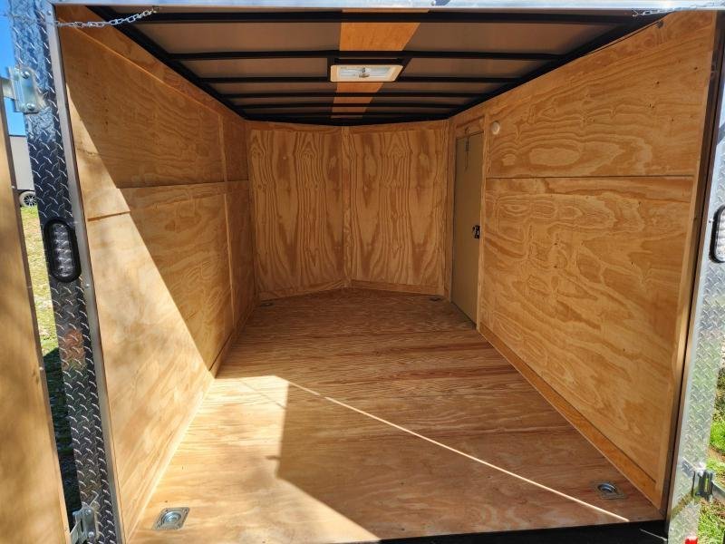 2025 Rock Solid Cargo 7x12 7k Enclosed w/ Polycore (.080) Metal, 6' 6" Interior Height and Barn Door