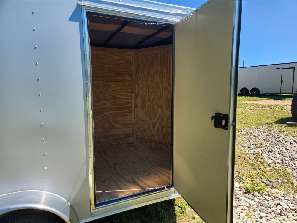 2025 Rock Solid Cargo 7x12 7k Enclosed w/ Polycore (.080) Metal, 6' 6" Interior Height and Barn Door