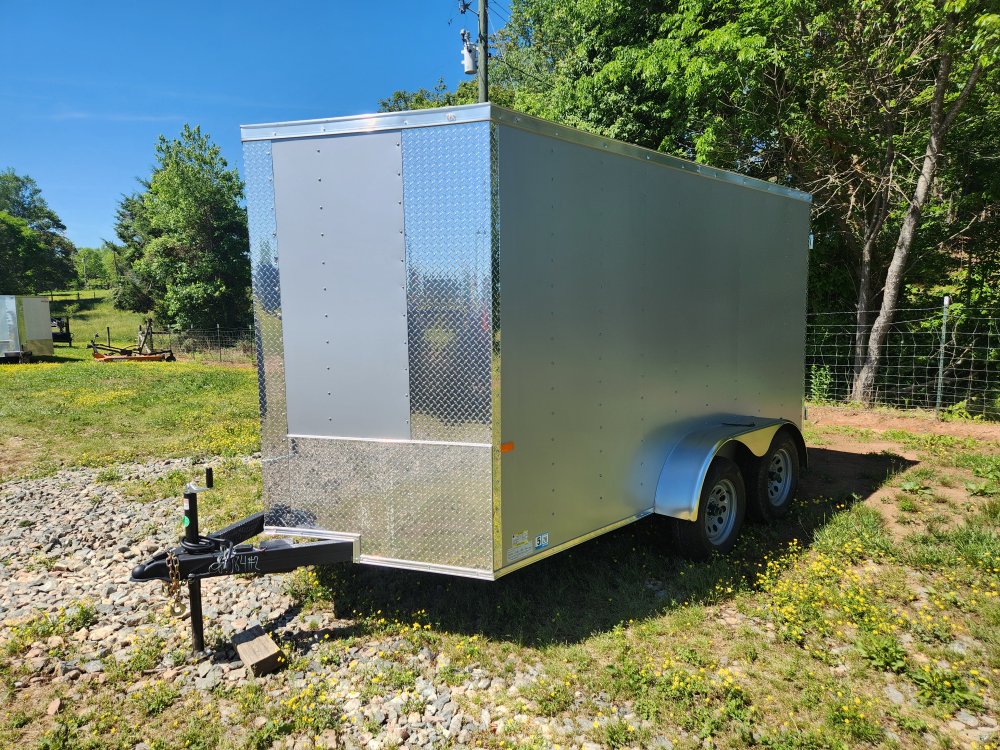 2025 Rock Solid Cargo 7x12 7k Enclosed w/ Polycore (.080) Metal, 6' 6" Interior Height and Barn Door