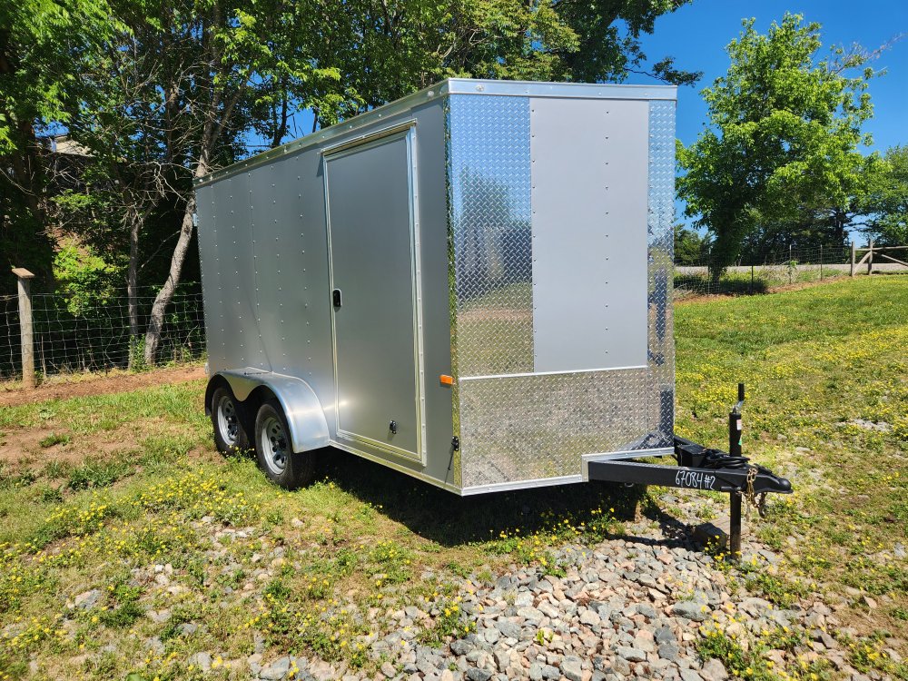 2025 Rock Solid Cargo 7x12 7k Enclosed w/ Polycore (.080) Metal, 6' 6" Interior Height and Barn Door