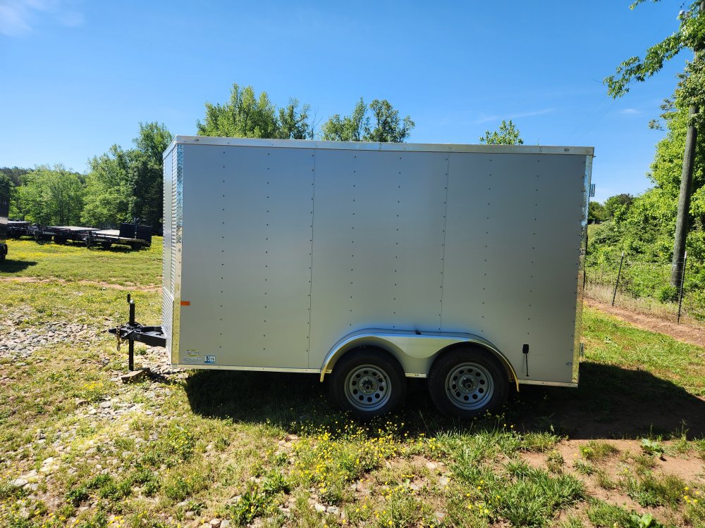 2025 Rock Solid Cargo 7x12 7k Enclosed w/ Polycore (.080) Metal, 6' 6" Interior Height and Barn Door