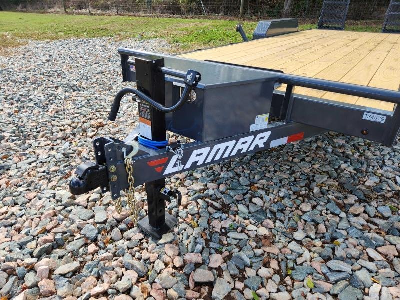 2025 Lamar Trailers 83x20 14k Equipment Hauler W/ Toolbox, Winch Plate and Stand-Up Ramps