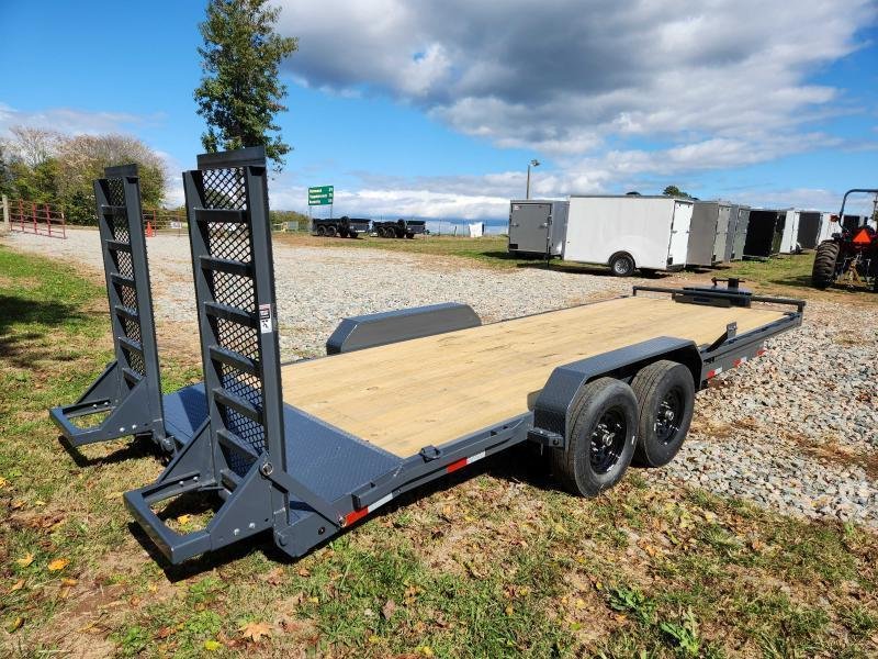 2025 Lamar Trailers 83x20 14k Equipment Hauler W/ Toolbox, Winch Plate and Stand-Up Ramps