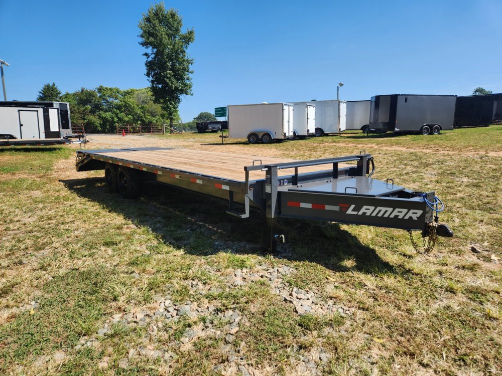 2027 Lamar 102x25 16k Deckover w/ Winch Plate and Rhino Ramps