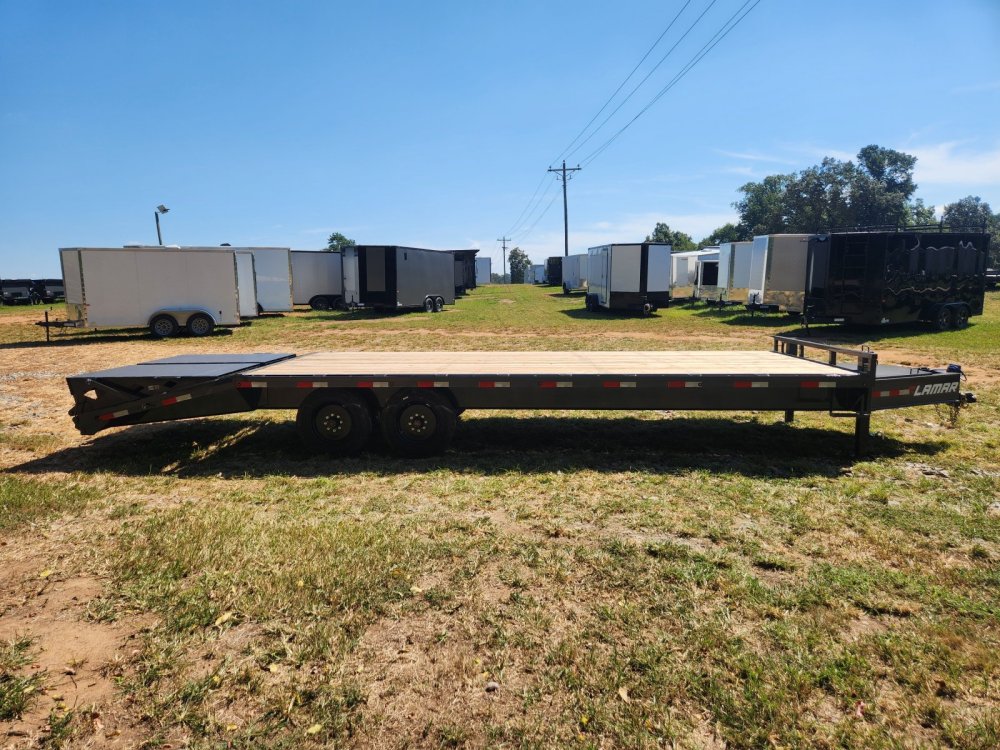 2027 Lamar 102x25 16k Deckover w/ Winch Plate and Rhino Ramps