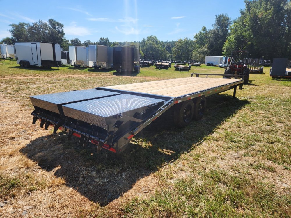 2027 Lamar 102x25 16k Deckover w/ Winch Plate and Rhino Ramps